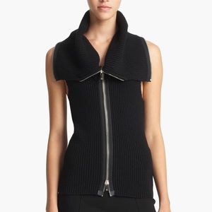 MICHAEL KORS Zip Front Merino Wool Vest